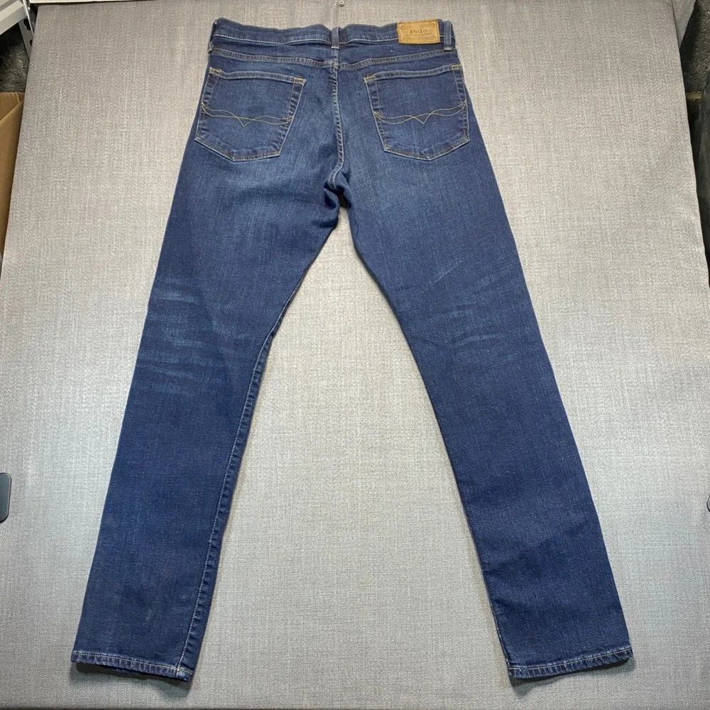 Polo Ralph Lauren Prospect Straight Mens Jeans Dark Wash Denim 36x36 Blue